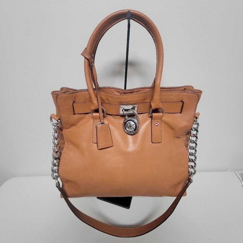 Michael Kors Hamilton Large Leather  Tote Bag Shoulder Bag.